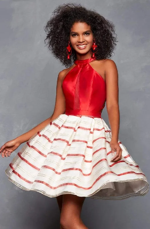 Time to Save Big!Clarisse - 3632 High Halter Mikado Organza A-line Dress
