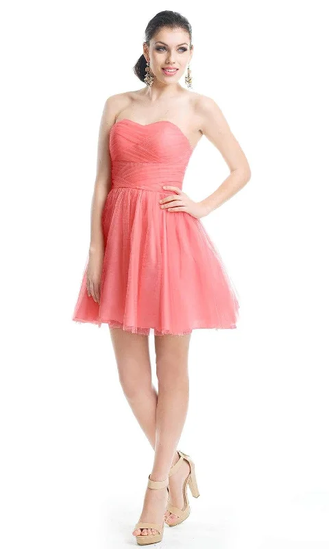 Unlock Huge Savings Now!J'Adore Dresses - J5081 Ruched Bodice Fit and Flare Tulle Dress