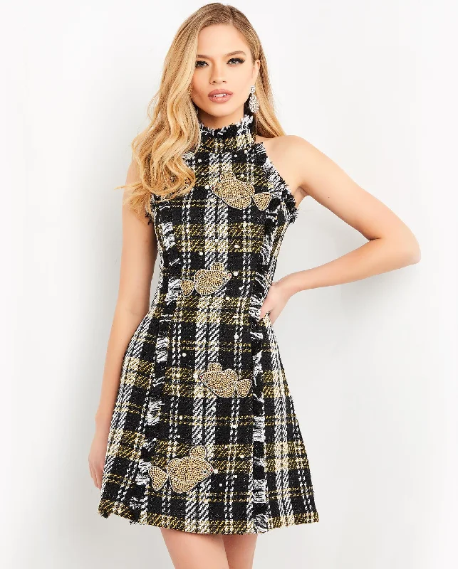 Your Dream Deal is Here!Jovani M03286 Halter Short Cocktail Dress