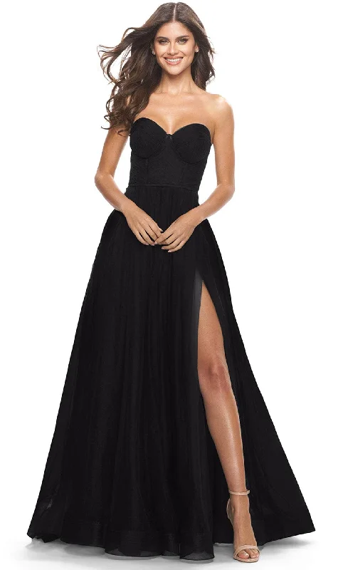 Hottest Discounts of the Year!La Femme 31205 - Sweetheart Corset A-Line Long Prom Dress