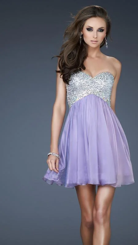 Price Drop Alert!La Femme - 17902 Sparking Strapless A-Line Dress