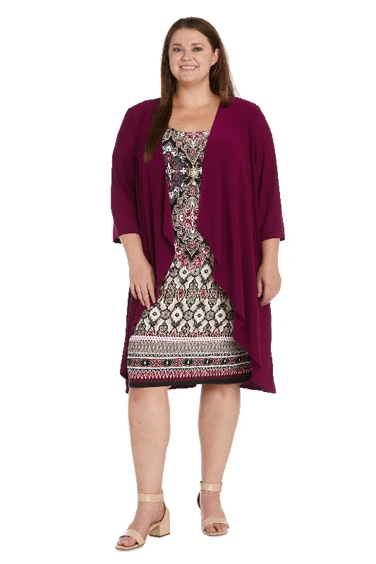Incredible Savings Inside!R&M Richards 9667W Short Plus Size Jacket Dress