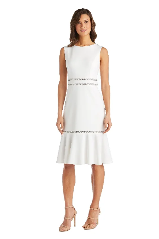 Limited Edition, Limited Price!R&M Richards 7219 Short Sleeveless Flounce Dress