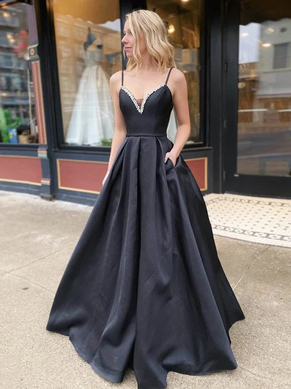 Special Discounts Inside!Spaghetti Straps A-line Prom Dresses, 2020 Popular Long Prom Dresses