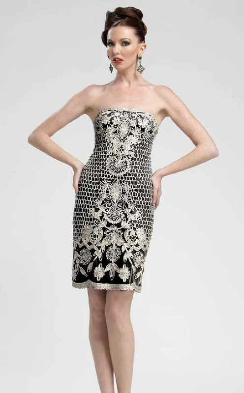 Stock Up and Save!Sue Wong - C3307 Strapless Embroidered Cocktail Dress