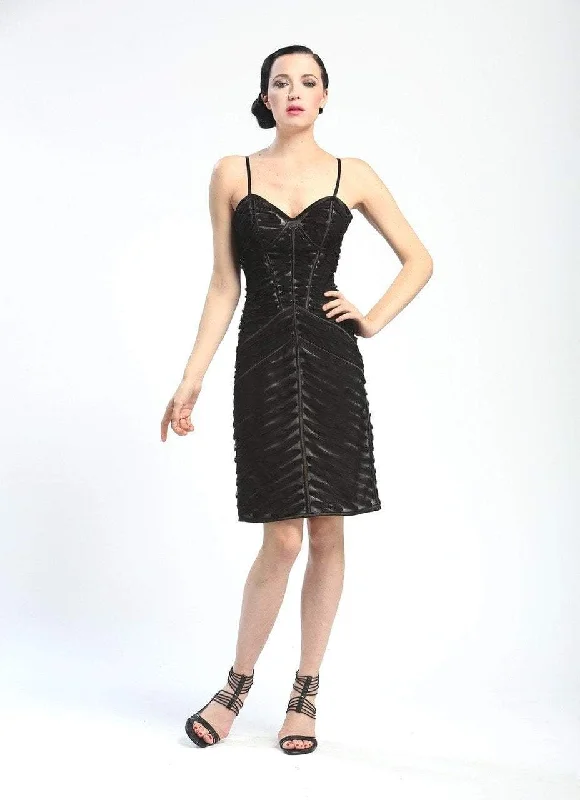 Get the Best for Less!Sue Wong - C4236 Spaghetti Straps Sheath Cocktail Dress