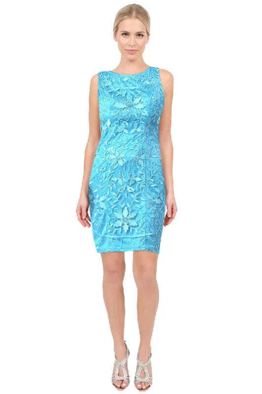 Seasonal Sale – Shop Now!Sue Wong - Floral Embroidered Bateau Neck Dress N5215