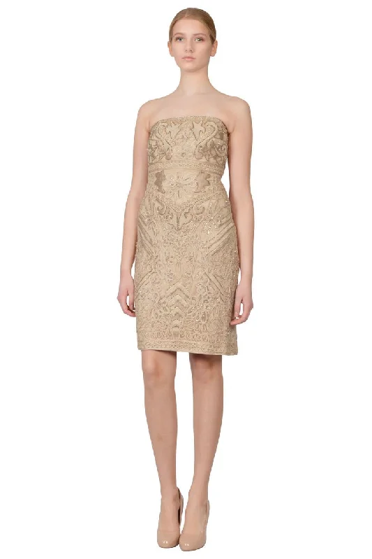 Great Deals, Just for You!Sue Wong - N3145 Strapless Soutache Adorned Sheath Dress