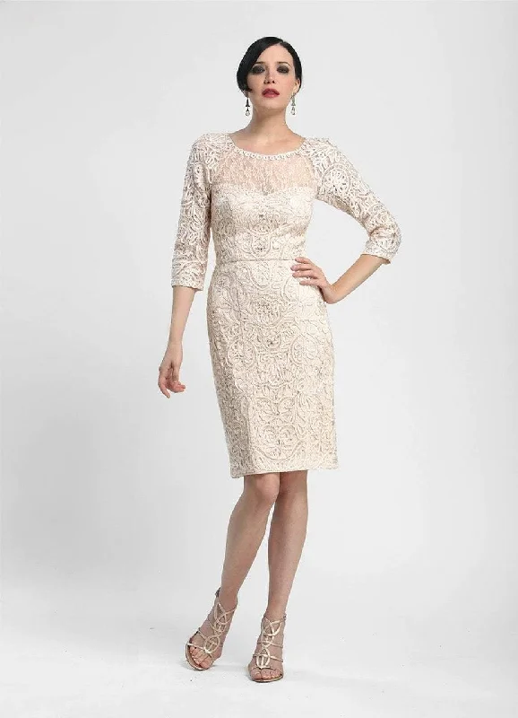 Don’t Wait – Shop Today!Sue Wong - N4118 Bateau Neck Embellished Lace Cocktail Dress