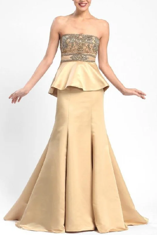 Today Only – Don’t Miss It!Sue Wong - Ornate Peplum Satin Gown W5206