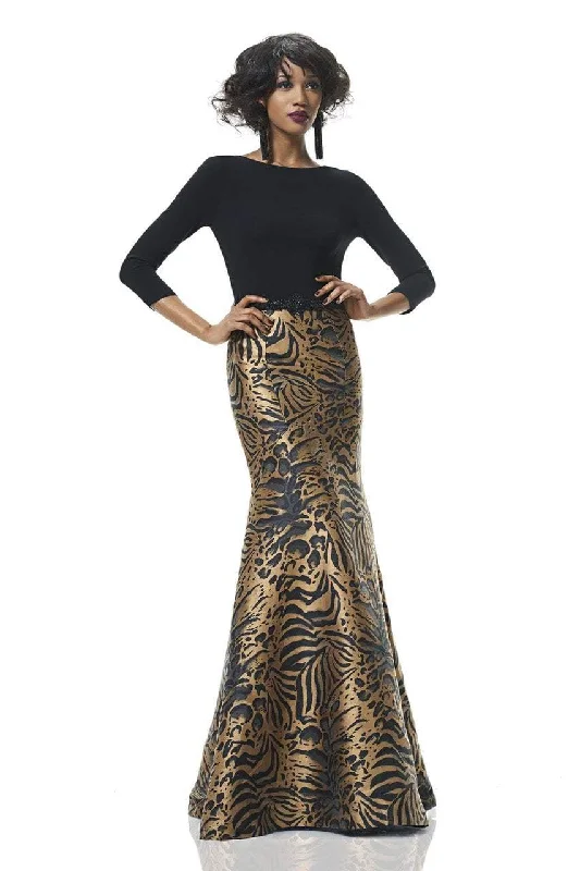 Best Deals Just for You!Theia - 882946 Animal Print Trumpet Dress