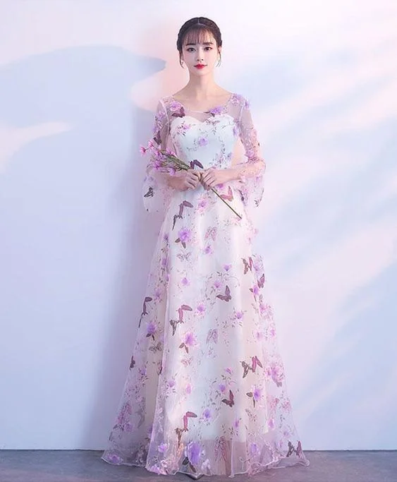 Score Huge Discounts Today!Unique tulle purple long prom dress, tulle purple evening dress    cg23728