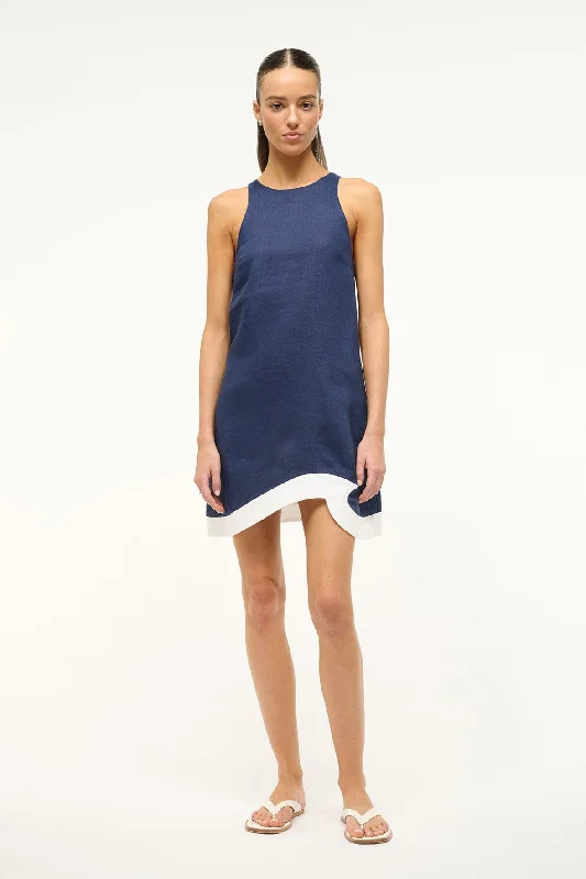 Limited Time Offer!ALLORI DRESS | NAVY WHITE