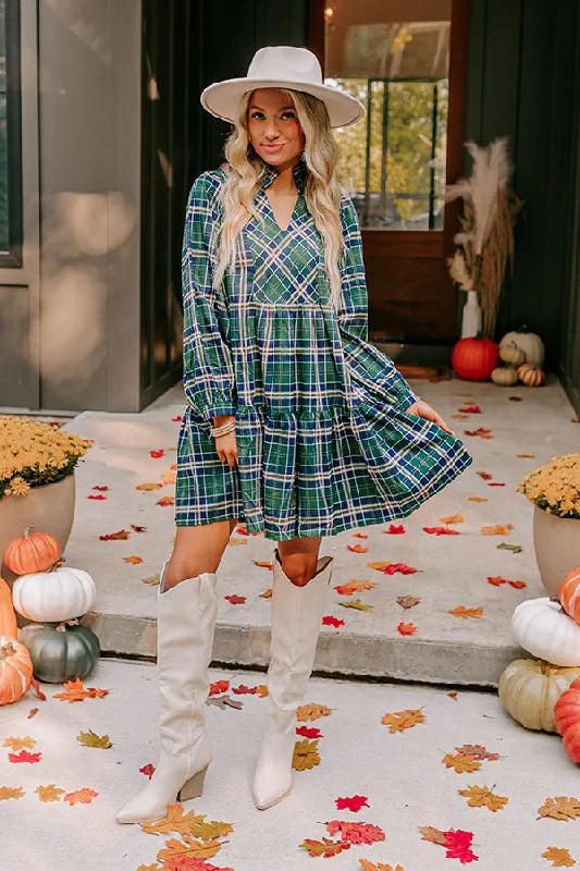Snag the Best Prices Now!Apple Picking Pretty Plaid Mini Dress