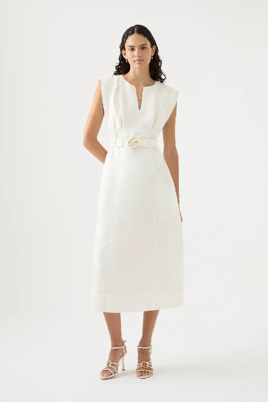 Limited Time Offer!Beacon Structured Midi Dress