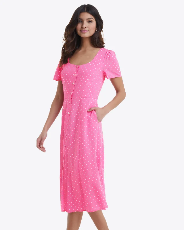 Bigger Savings, Better Shopping!Bonnie Midi Dress in Polka Dots