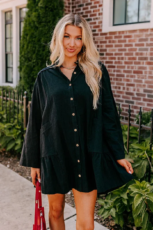Your Chance to Save is Now!Cafe Cutie Button Down Mini Dress