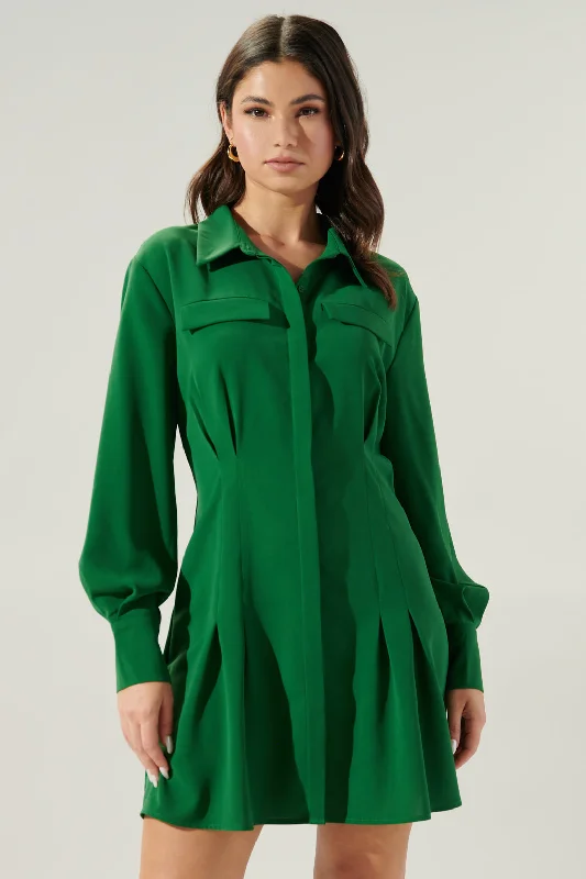 Time to Snag a Bargain!Clover Button Front Mini Dress