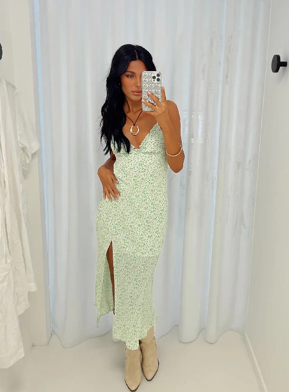 Exclusive Offers You’ll Love!Corbio Midi Dress Green Floral