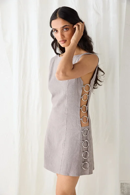 Your Shopping Wish, Our Discount Command!Discoteca Mini Dress Charcoal