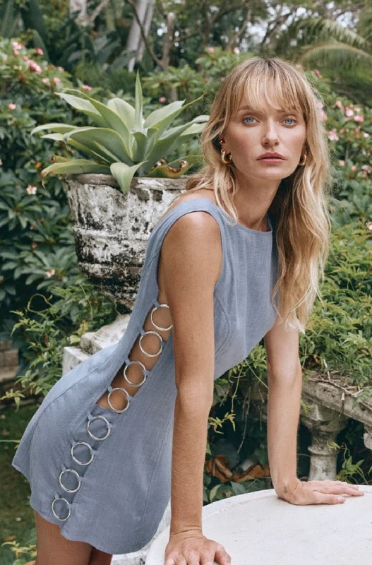 One Day Only – Huge Savings!Discoteca Mini Dress Steel