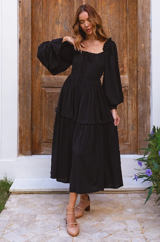 Best Offers of the Month!Floriana Long Sleeve Midi Dress