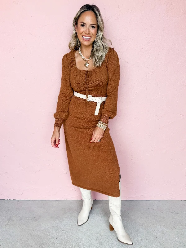 Get More, Spend Less – Shop Now!Lucah Long Sleeve Midi Dress