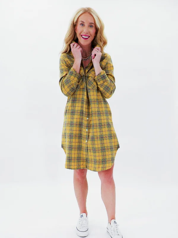 Snag the Best Prices Now!Plaid and Dreams Button Dress