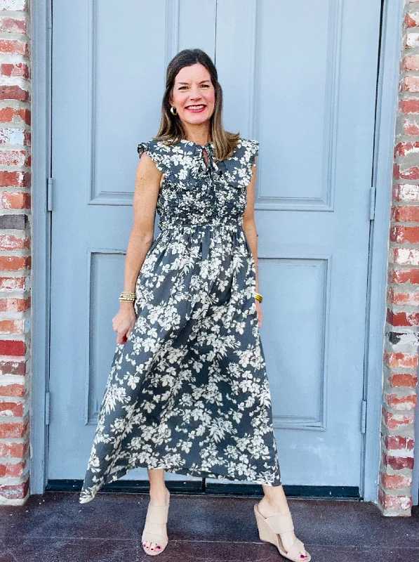 Only a Few Left – Order Now!Grey & Cream Midi