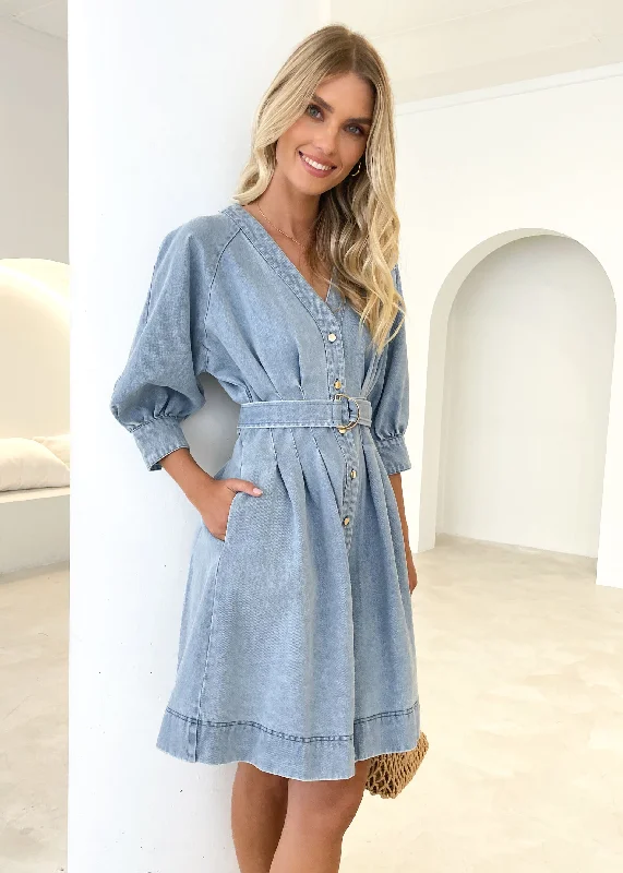 Hot Deals You Can’t Resist!Kalana Denim Dress - Mid Blue