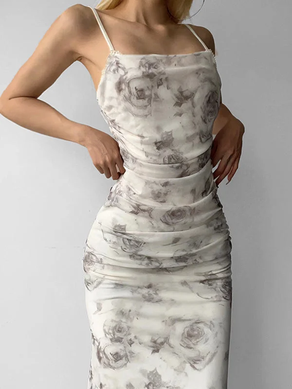 One Click Away from Big Savings!Back Split Floral Maxi Dress
