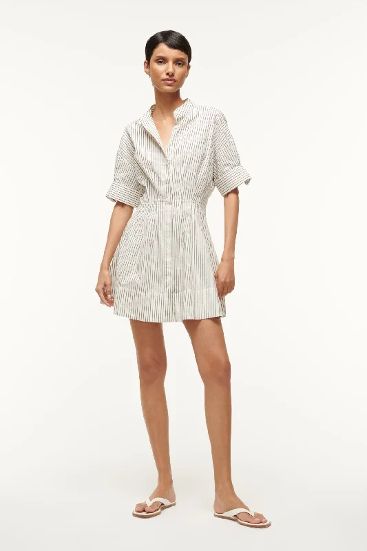 Get More for Less!MINI LORENZA DRESS | IVORY MICRO STRIPE