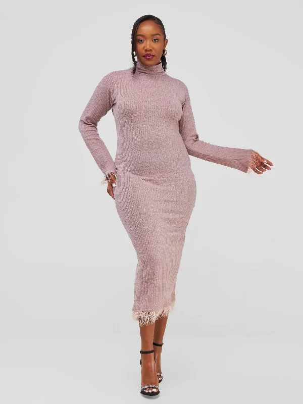 Your Favorite Items on Sale Now!Nefpatra Nora Midi Dress - Taupe