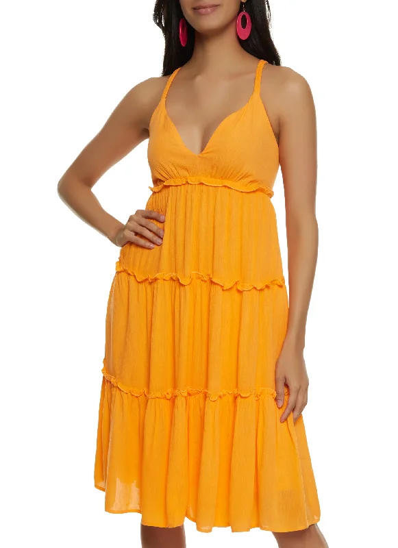 Your Discount is Waiting!Haute Monde Tiered Cami Midi Dress