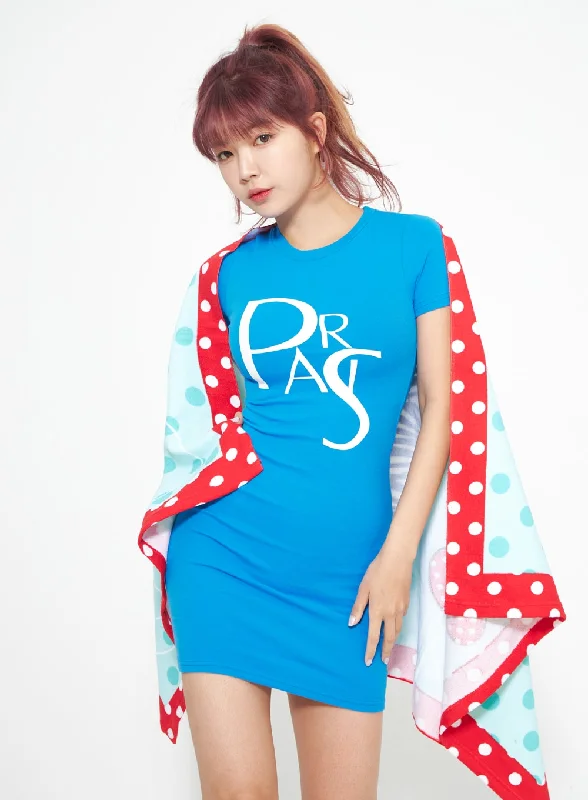 Save More Than Ever!Paris Graphic Mini Dress IA314