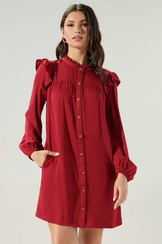 Hurry! While Supplies Last!Pave the Way Button Down Shift Dress