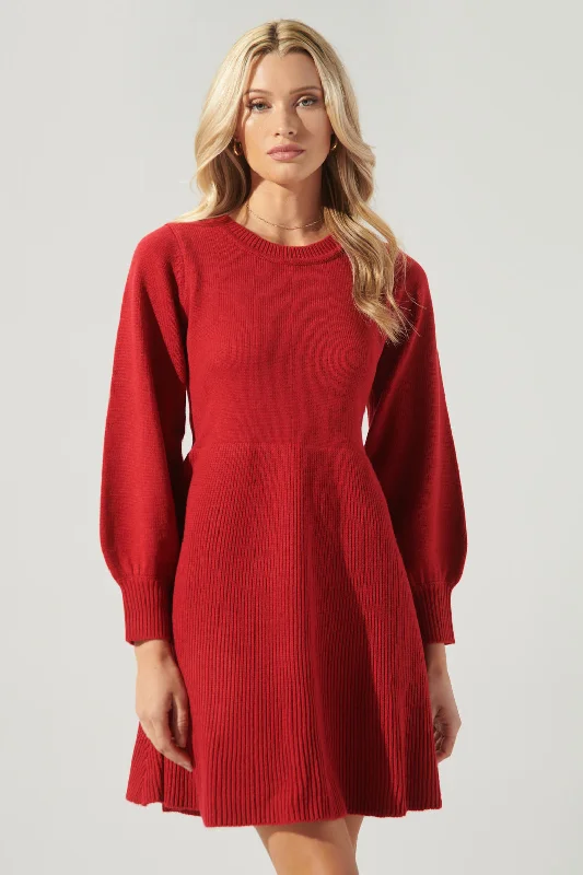 Sale Alert – Get Ready to Shop!Rock the Bells Balloon Sleeve Sweater Dress