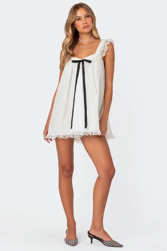 Shop Early, Save Big!Rayne Lacey Babydoll Mini Dress