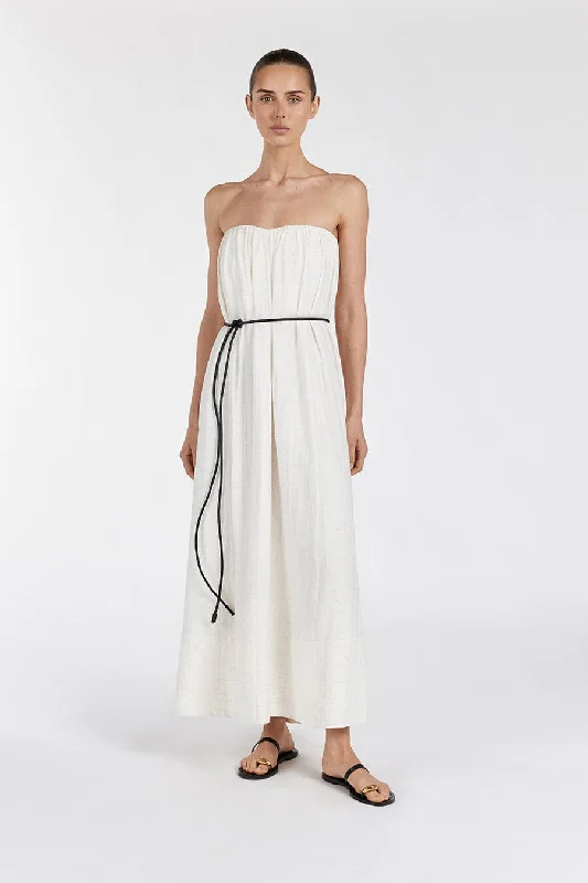 Get More, Spend Less – Shop Now!SHANIYA CREAM MARLE MIDI DRESS