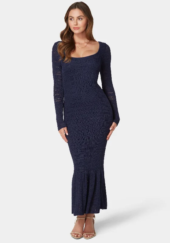 Your Shopping Wish, Our Discount Command!Sienna Crochet Midi Dress