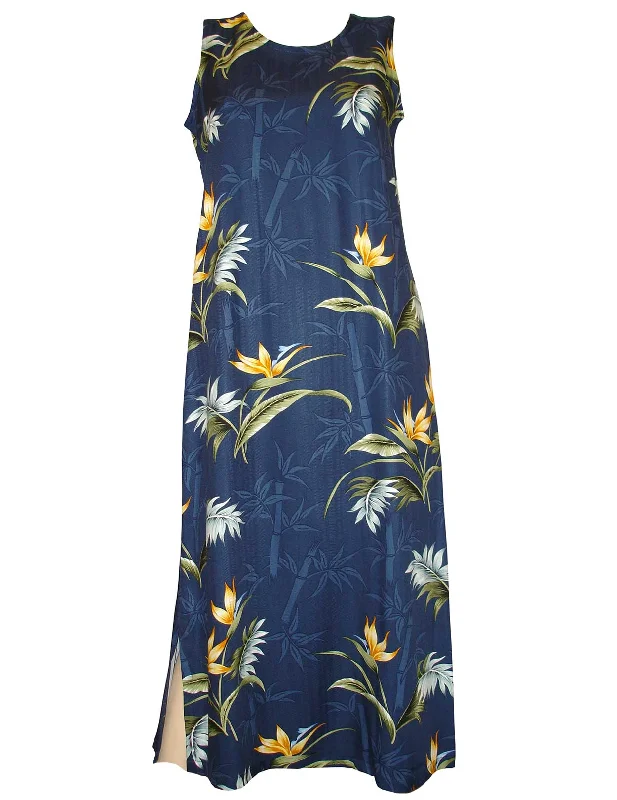 Find Your Perfect Deal Today!Sleeveless Hawaiian Dress Ankle Length Bamboo Paradise