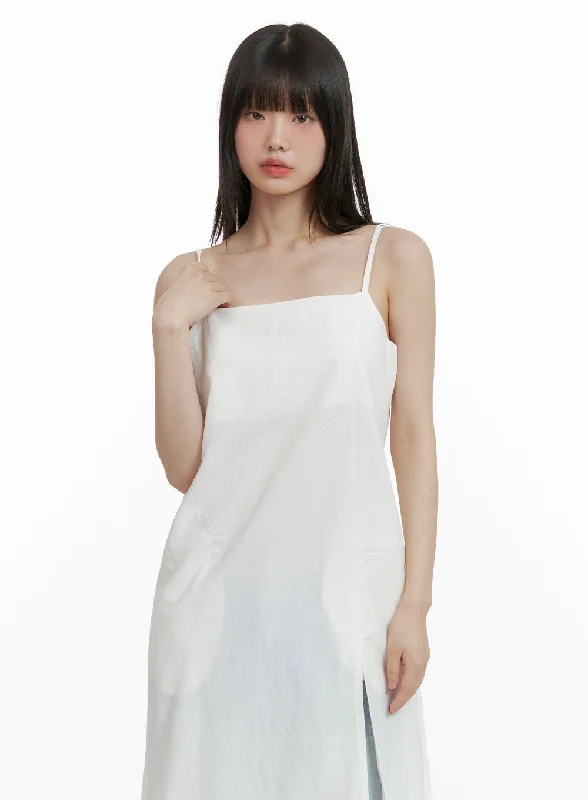 Get More for Less!Square Neck Sleeveless Maxi Dress CY428
