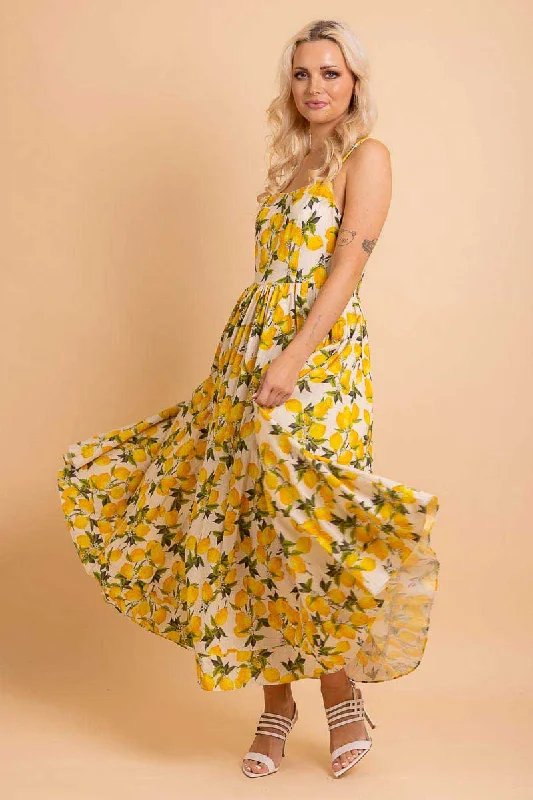 Don’t Wait – Shop Today!Tommie Midi Dress Lemon