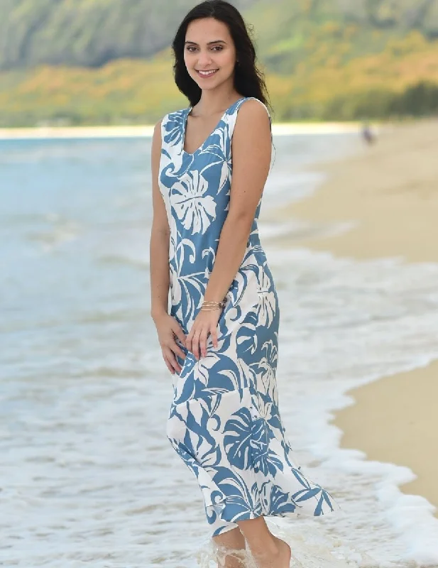 Save Up to 50% Off!V-Neck Sleeveless Tea Length Dress Makena