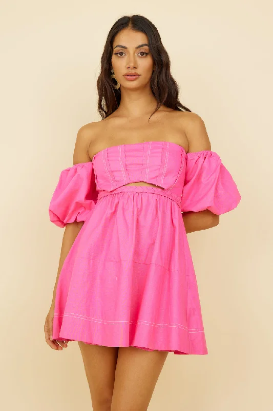 Don't Miss Out!Work For It Dress Pink